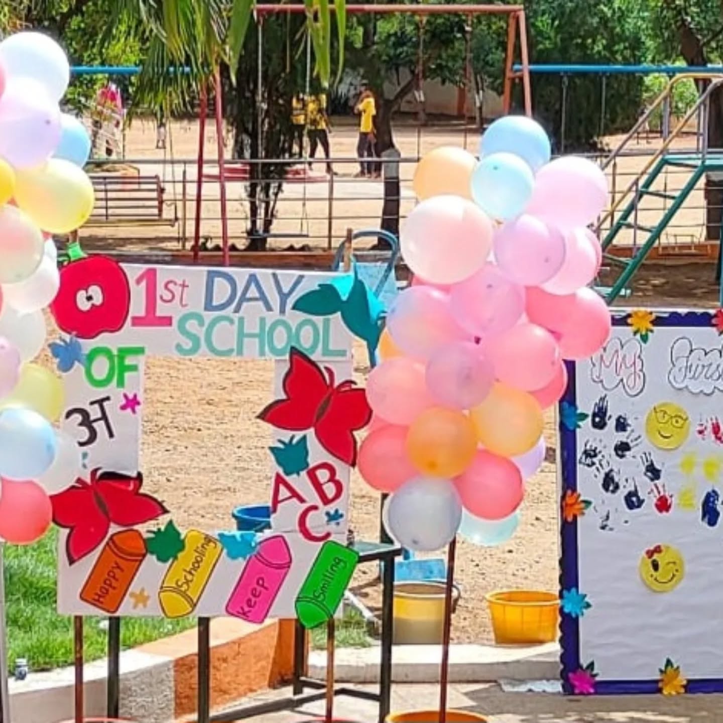 KG 1st Day at School